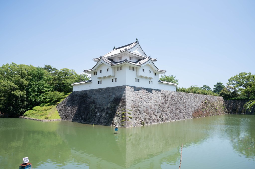 駿府城公園の坤櫓と鳩